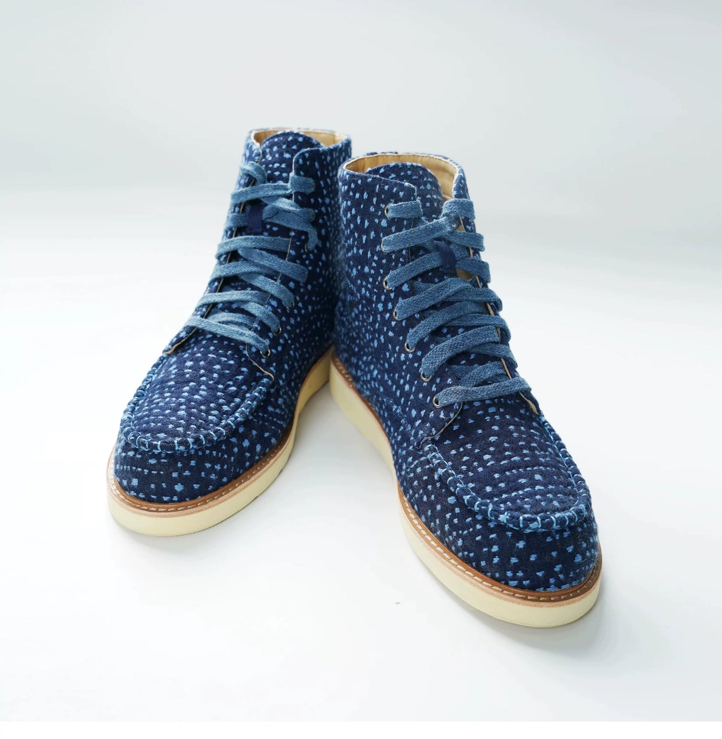 Indigo Dye Sashiko Sakura Boot