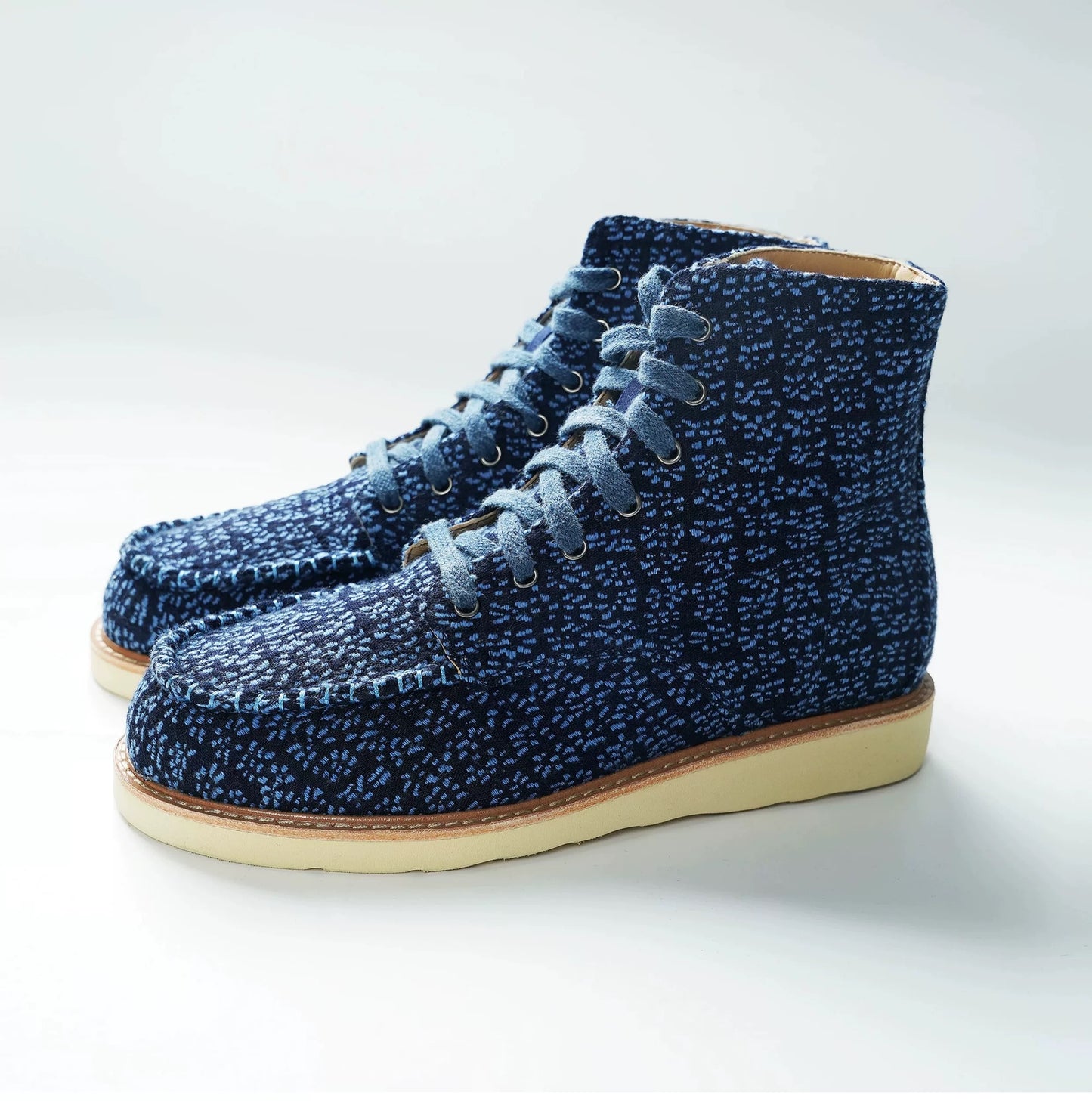 Indigo Dye Sashiko Heavy Boot