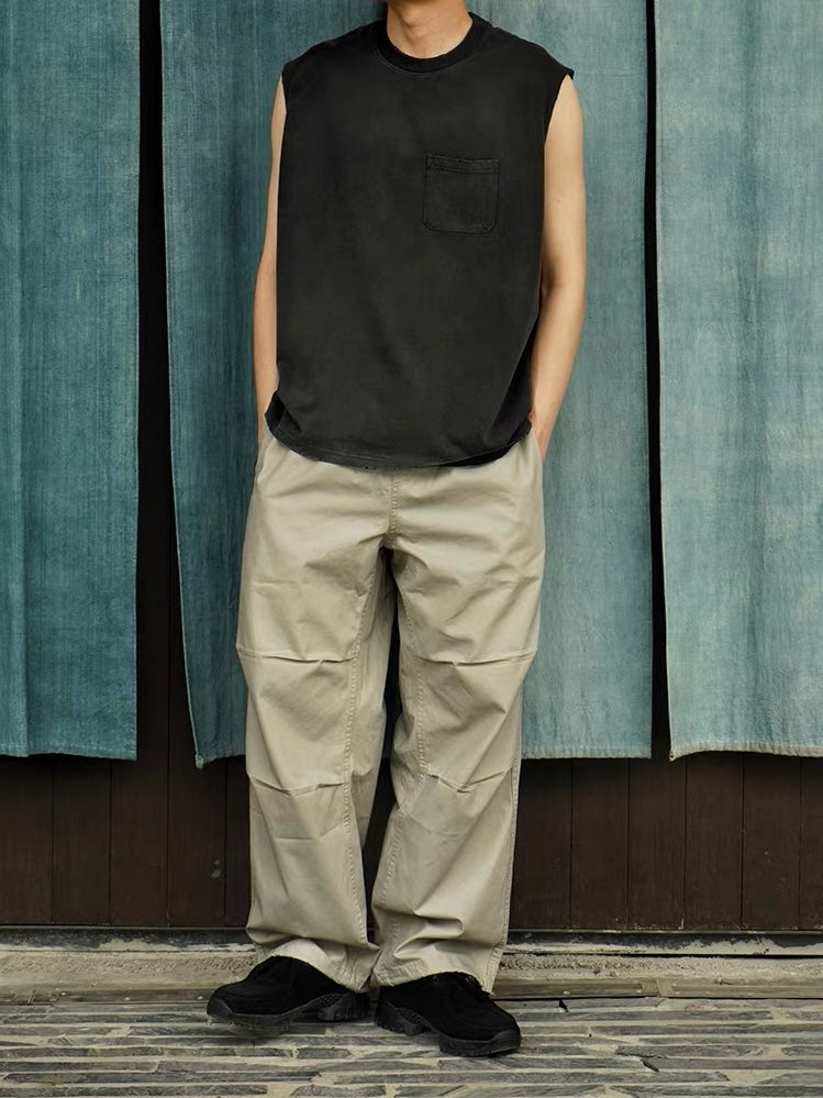 Vintage Washed Distressed Pocket Tank