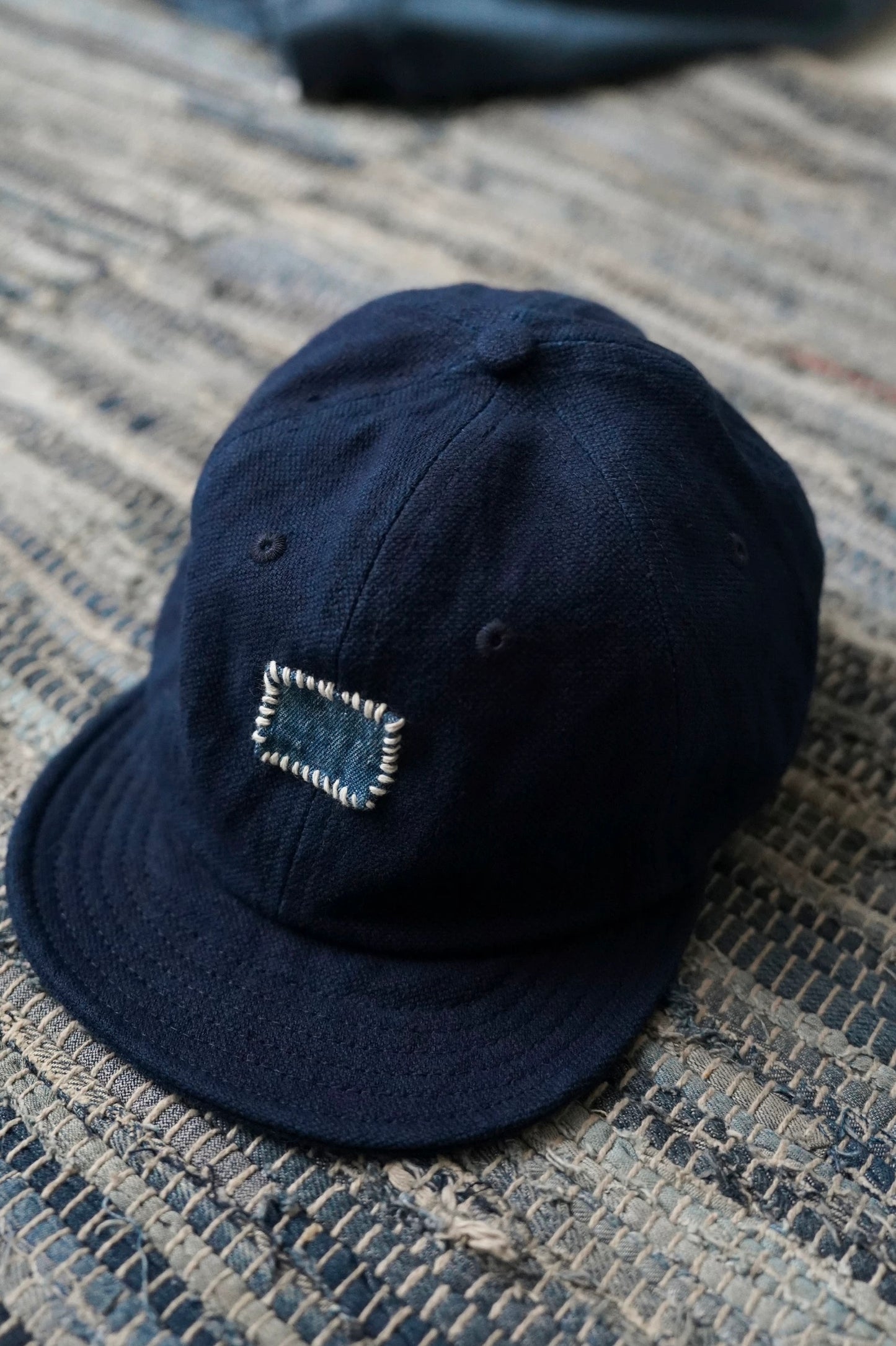 Indigo Dye Sashiko Cap