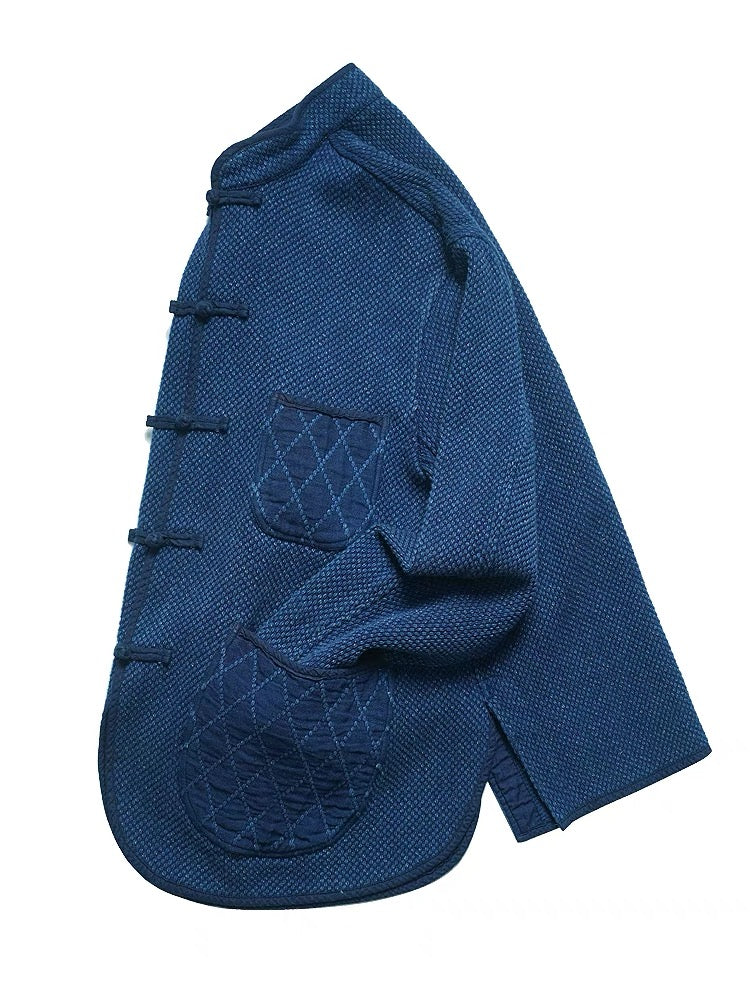 Indigo Dye Sashiko Hanfu Kendo Jacket