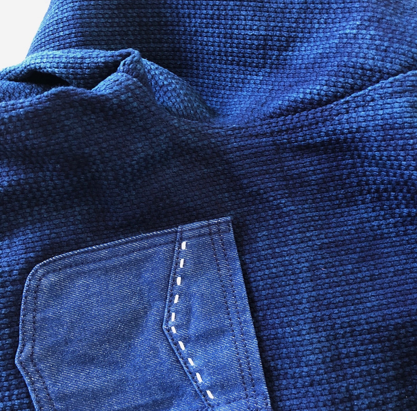 Indigo Dye Kendo 4-Pockets Coat