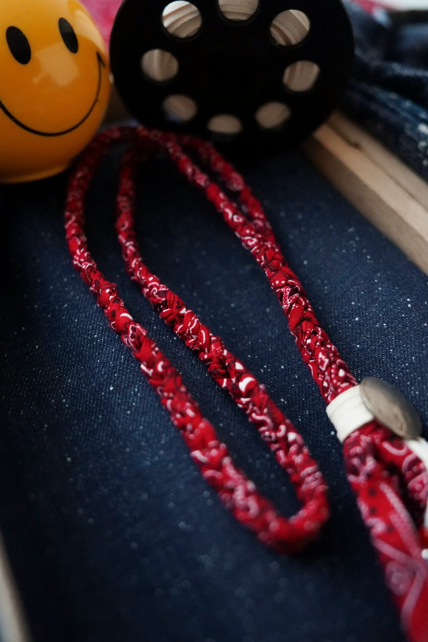 Handwoven Bandana & Turquoise Necklace