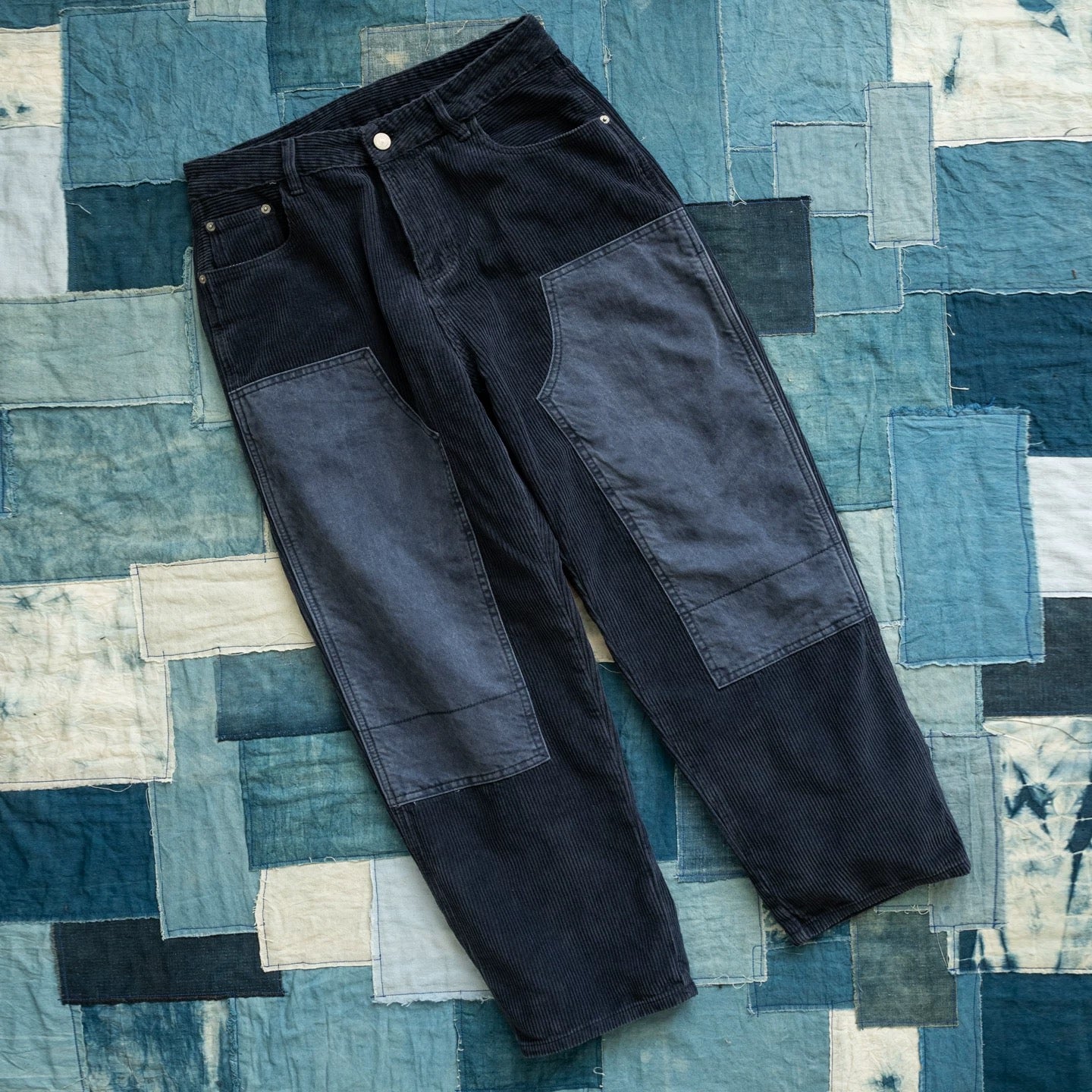 Corduroy Patchwork Pants