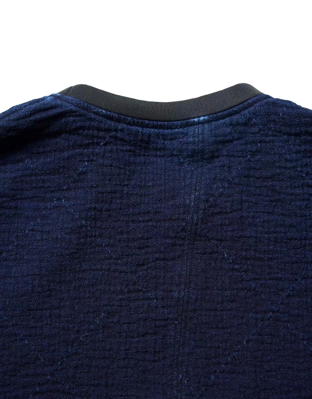 Indigo Dye Sashiko Crewneck Sweatshirt