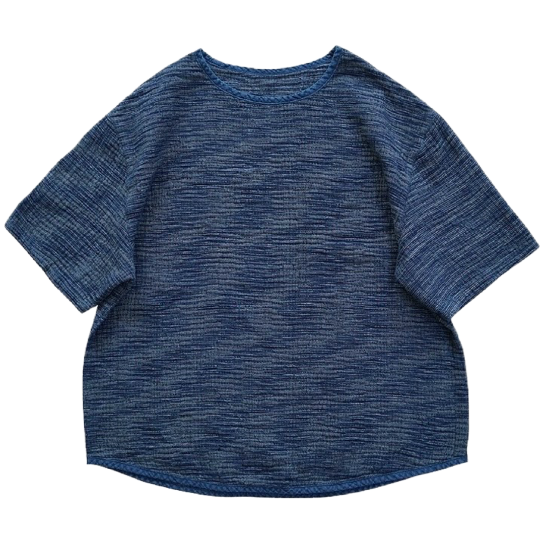 Indigo Dye Sashiko Kasuri T-Shirt