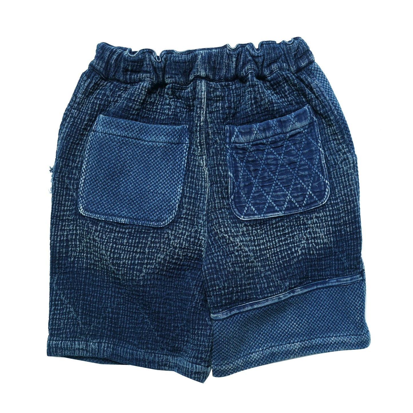 Indigo Dye Boro Sashiko Kendo Shorts