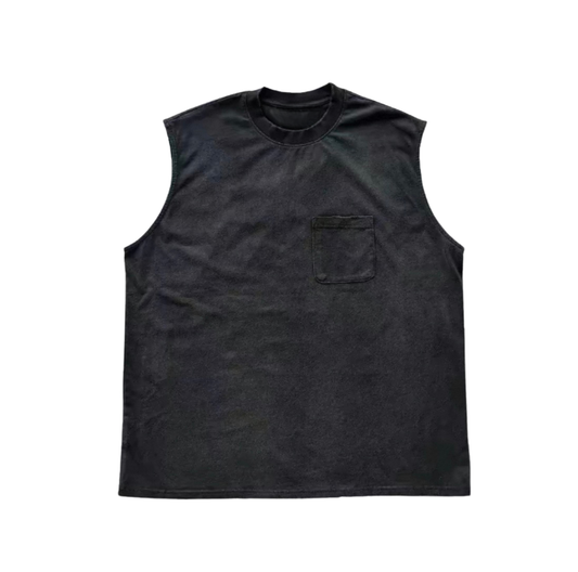 Vintage Washed Distressed Pocket Tank