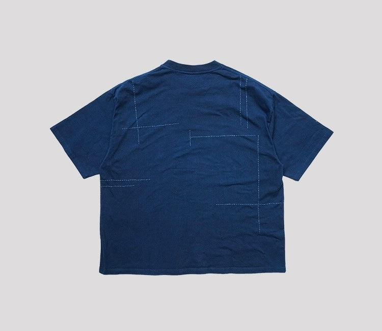 Indigo Dye Sashiko T-Shirt