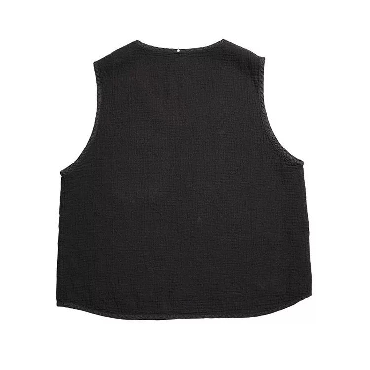 Black Sashiko Kendo Vest