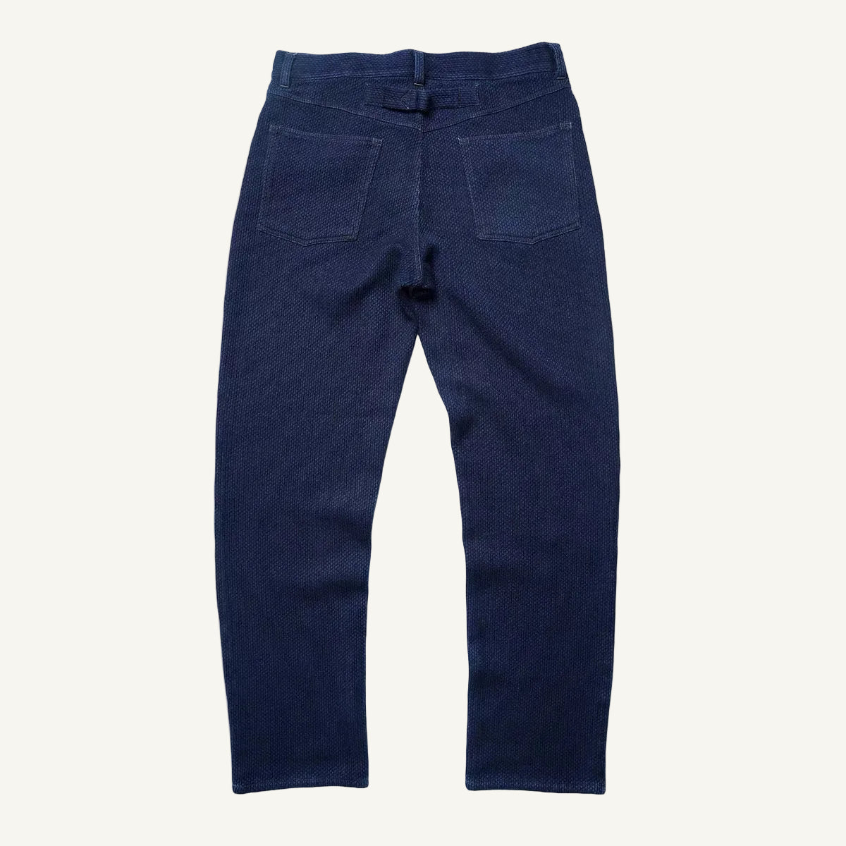 Indigo Dye Heavyweight Sashiko Straight Leg Pants