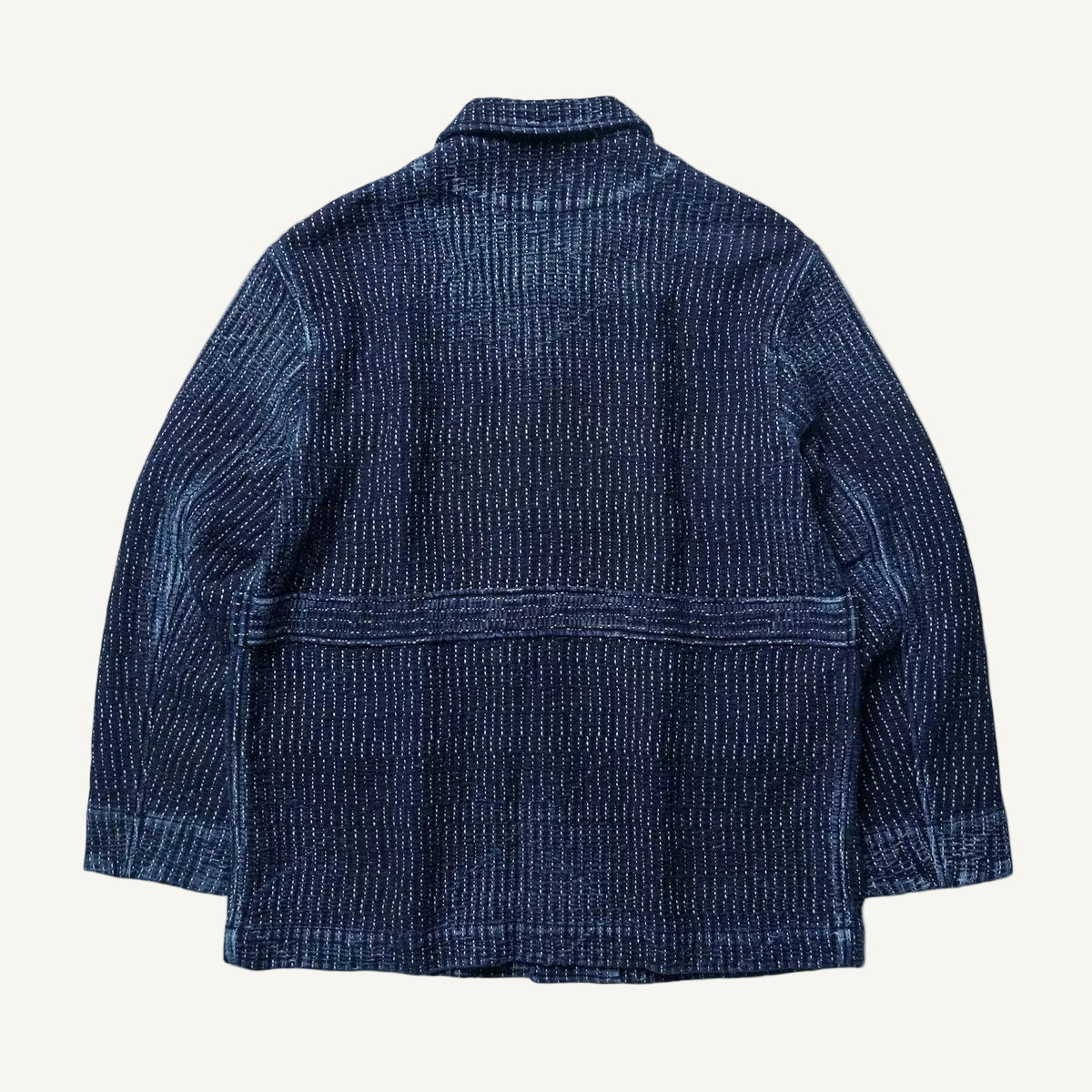 Indigo Dye Heavyweight Sashiko Hunting Jacket
