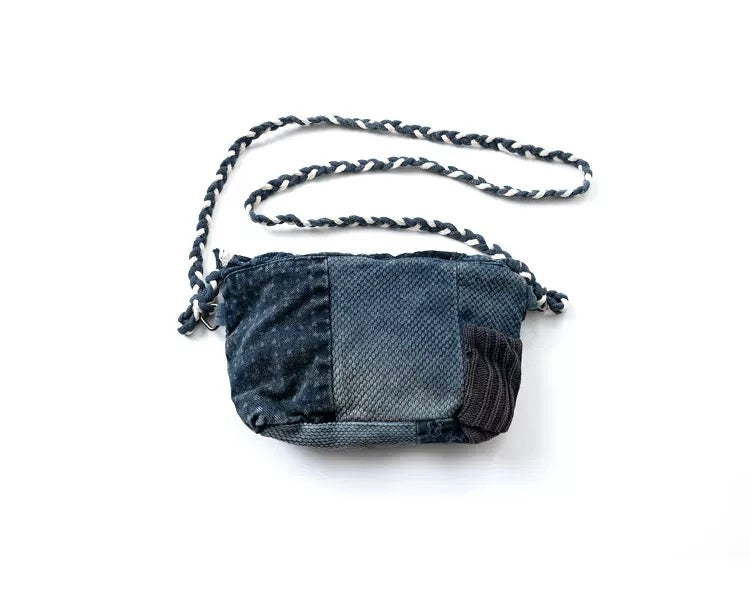 Indigo Dye Patchwork Kendo Bag