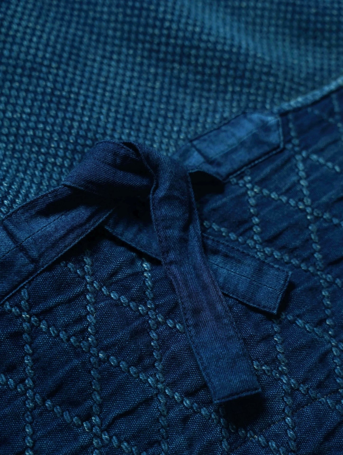 Indigo Dye Kendo French Vest