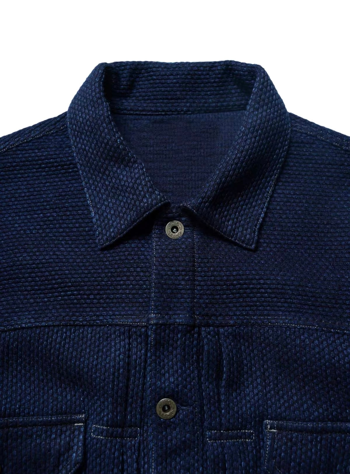 Indigo Dye Kendo Sashiko Work Jacket