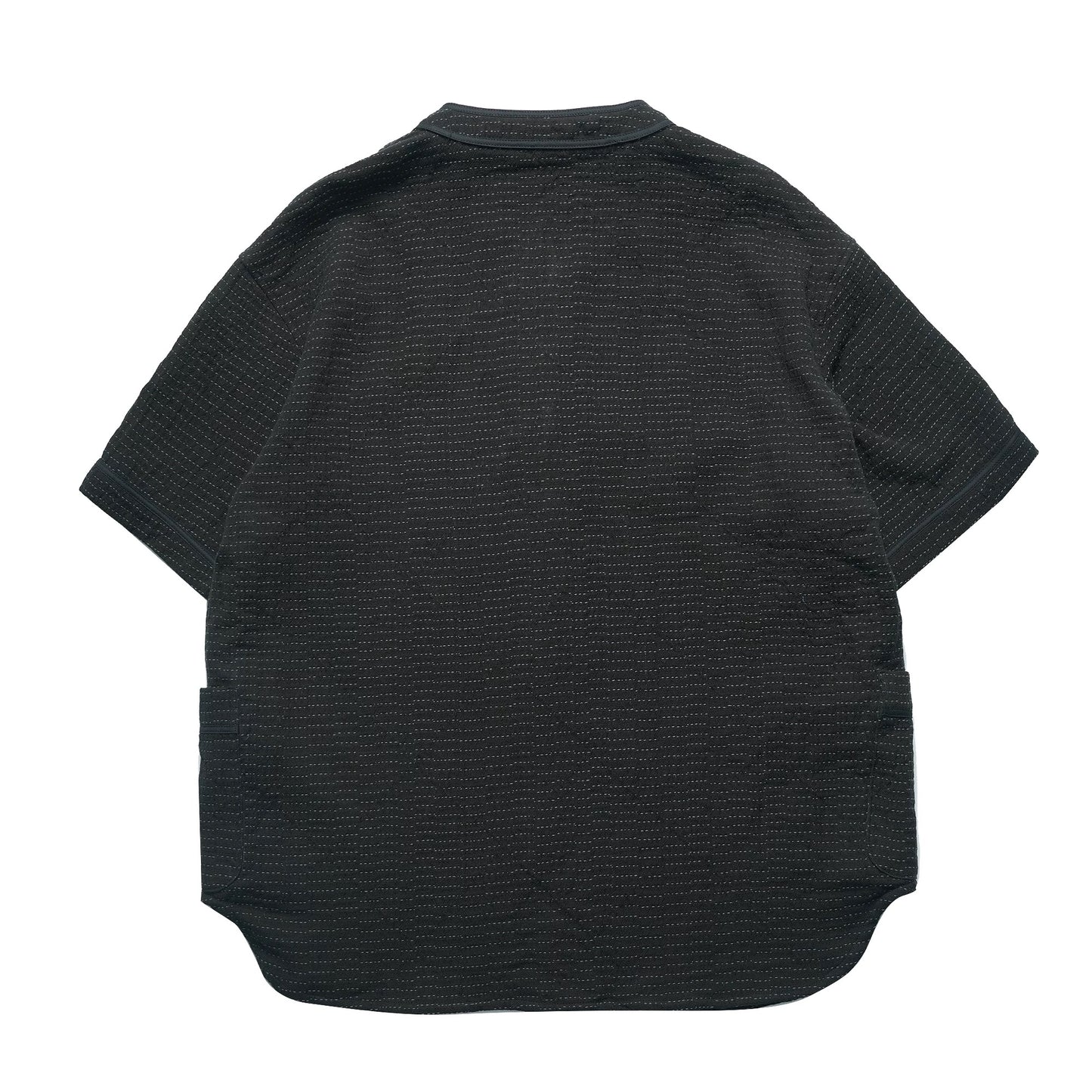 Black Sashiko Baseball Shirt