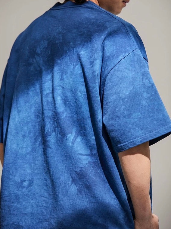 Indigo Tie Dye Pocket T-Shirt