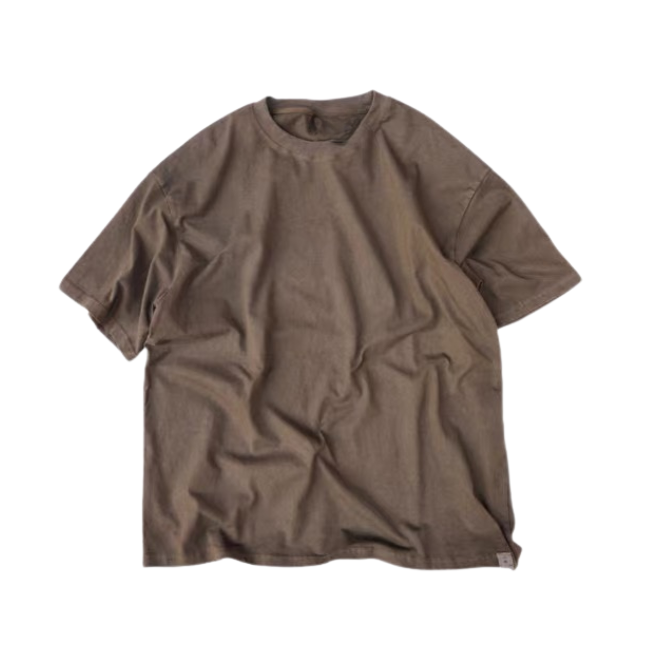 Oak-Dyed Textured Cotton Tee