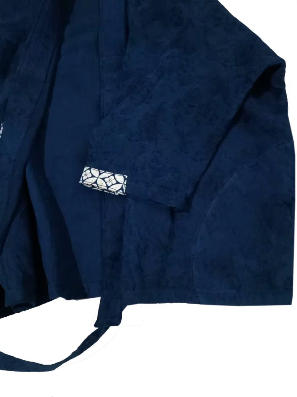 Indigo Dye Jacquard Kimono Jacket