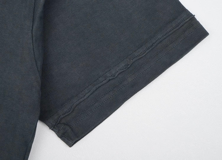 Dark Indigo Dye Basic T-Shirt