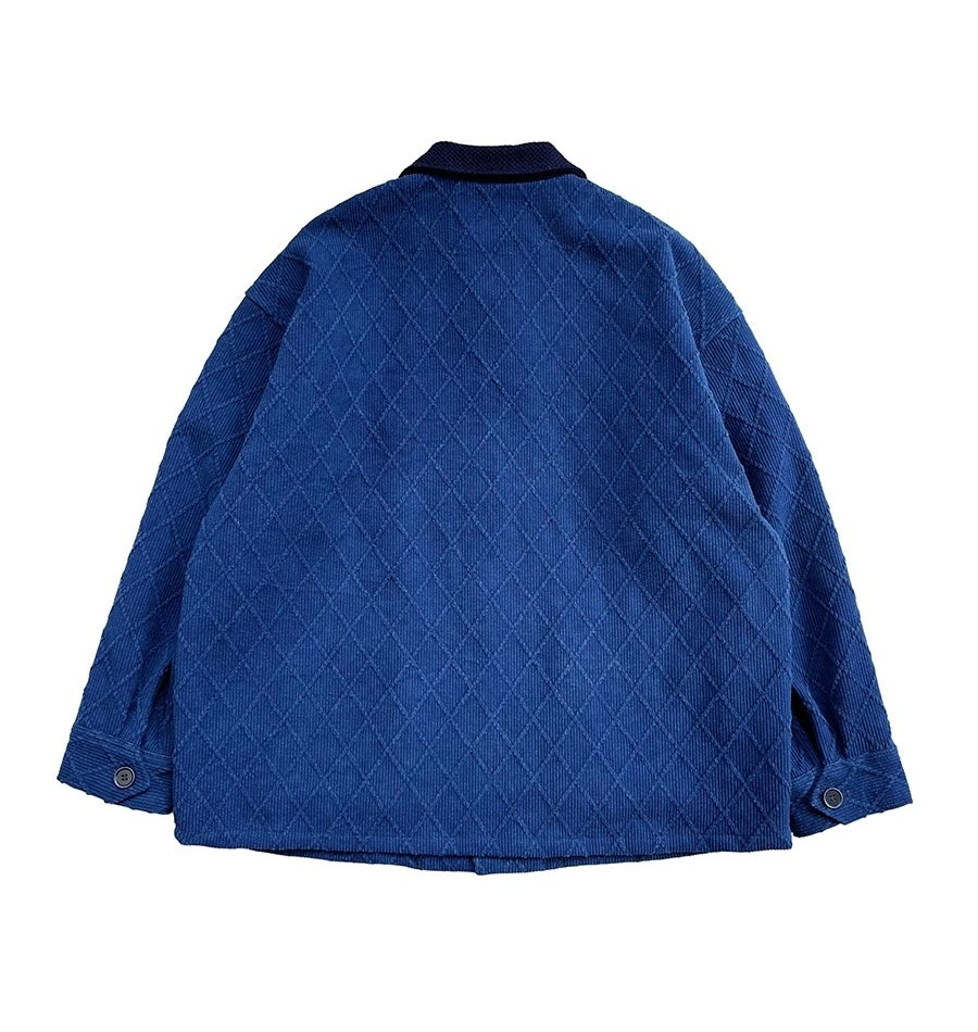 Indigo Dye Patchwork Worker Kendo Jacket