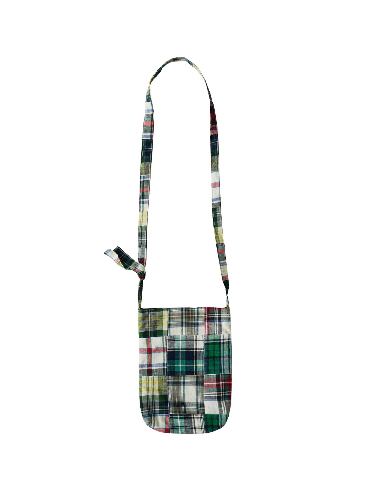 Checked Patchwork Crossbody Bag