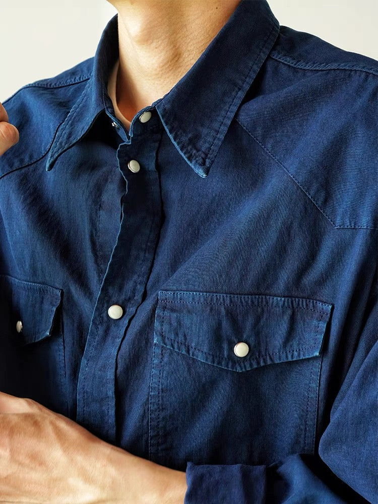 Indigo Dye Americana Shirt