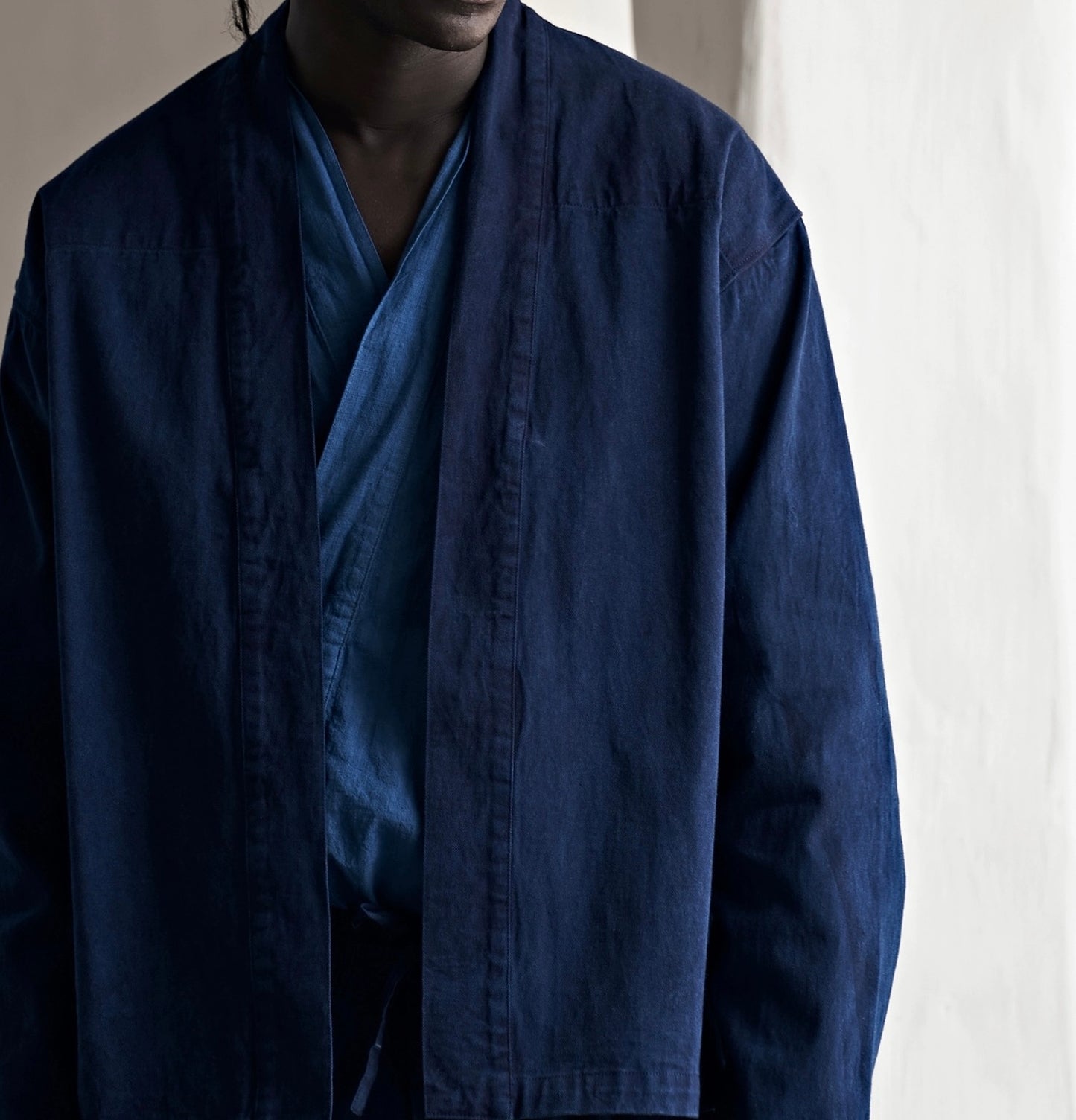 Indigo Dye Basic Noragi Jacket - 3 Colors