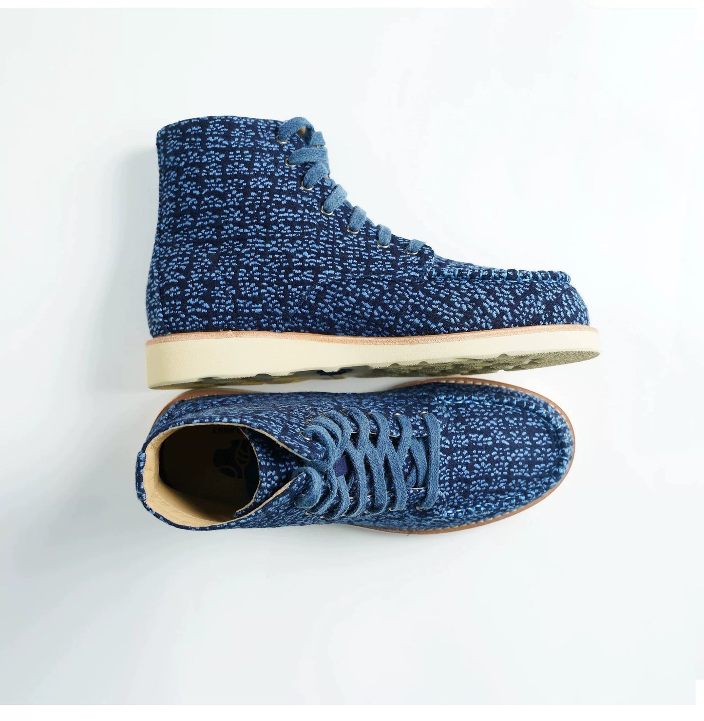 Indigo Dye Sashiko Heavy Boot