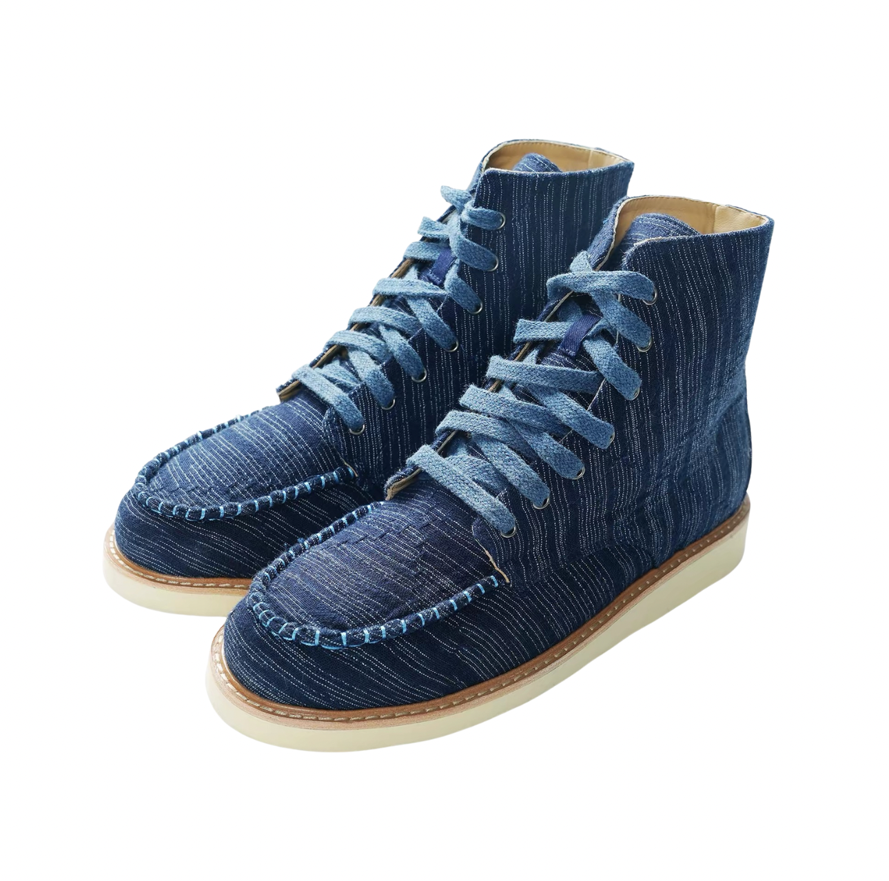 Indigo Dye Sashiko Kasuri Boot