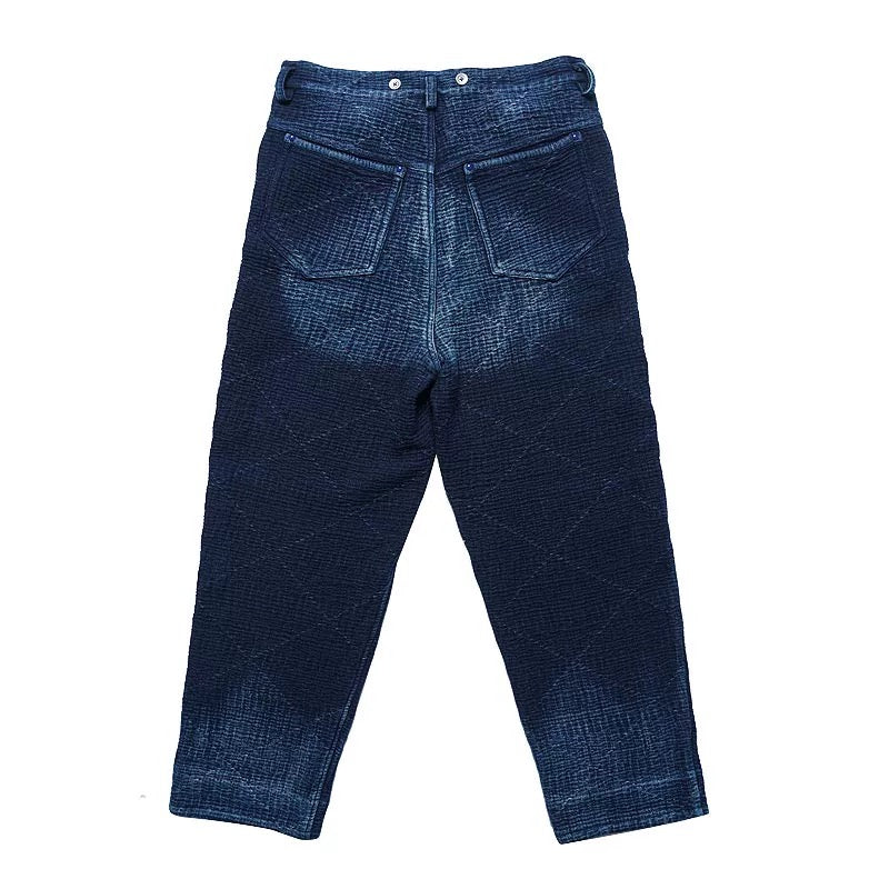 Indigo Dye Heavyweight Sashiko Pants