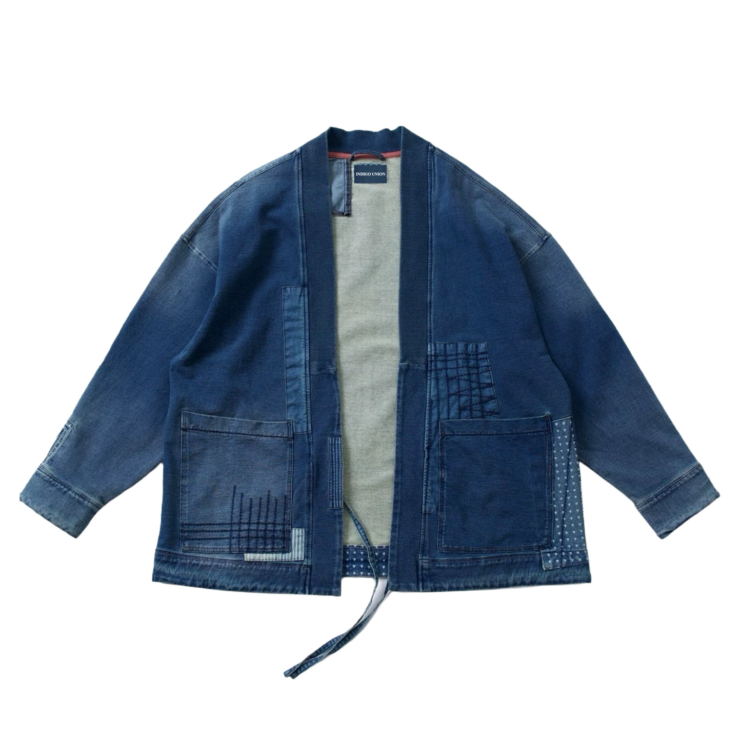 Denim Patchwork Noragi Jacket