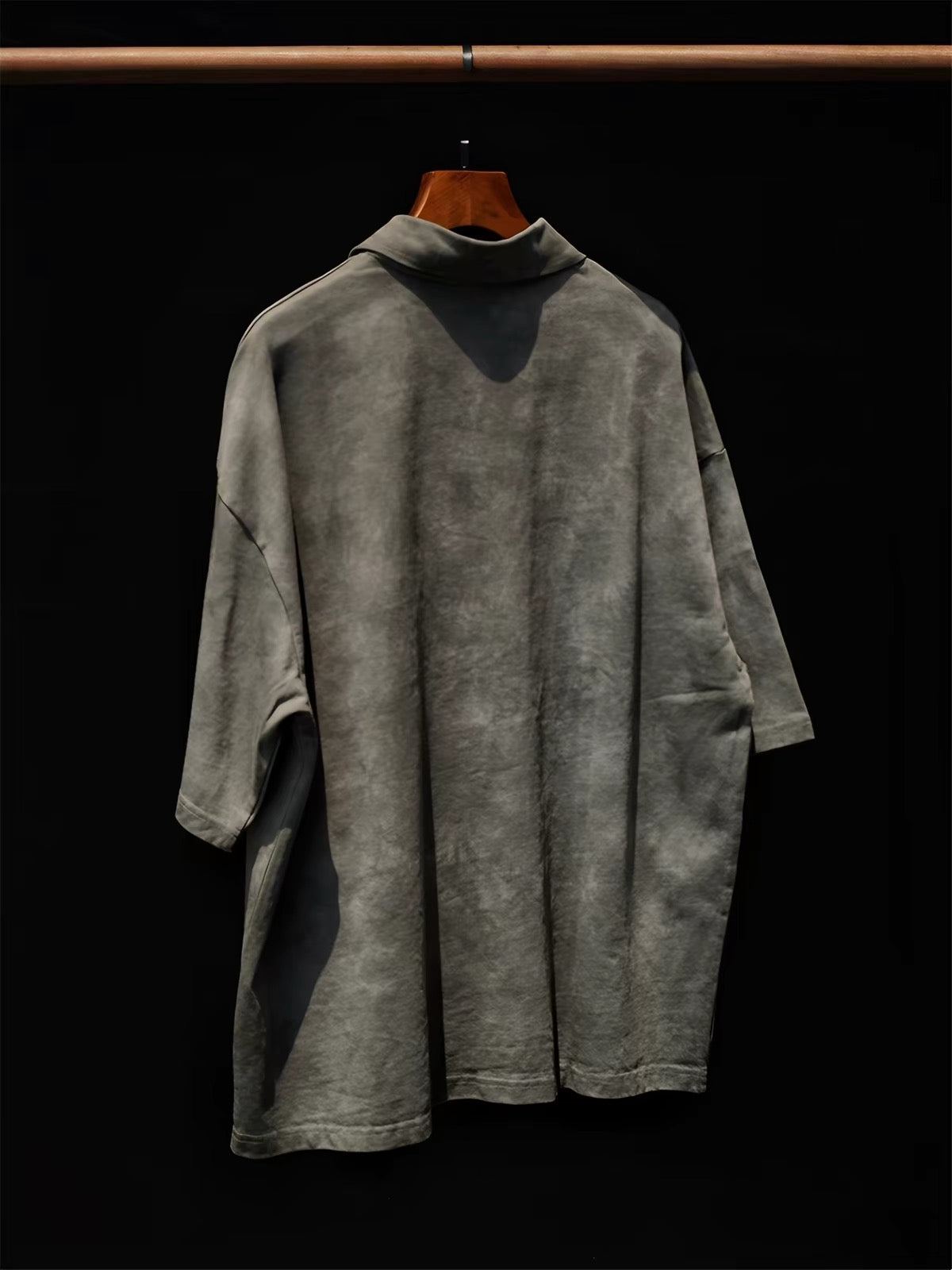 Botanical Cloud-Dye Oversized Polo