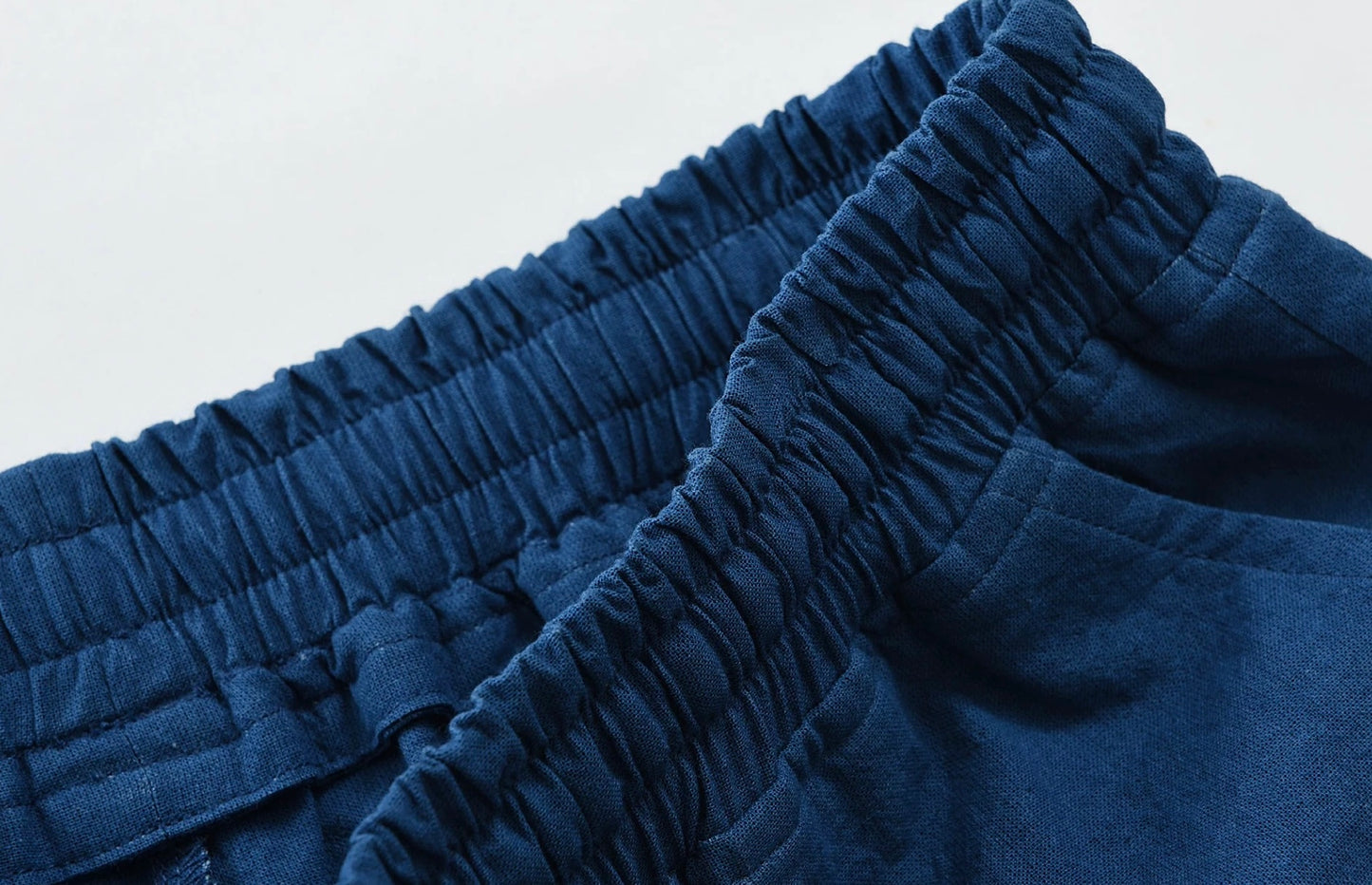 Indigo Dye Basic Kasuri Twill Shorts