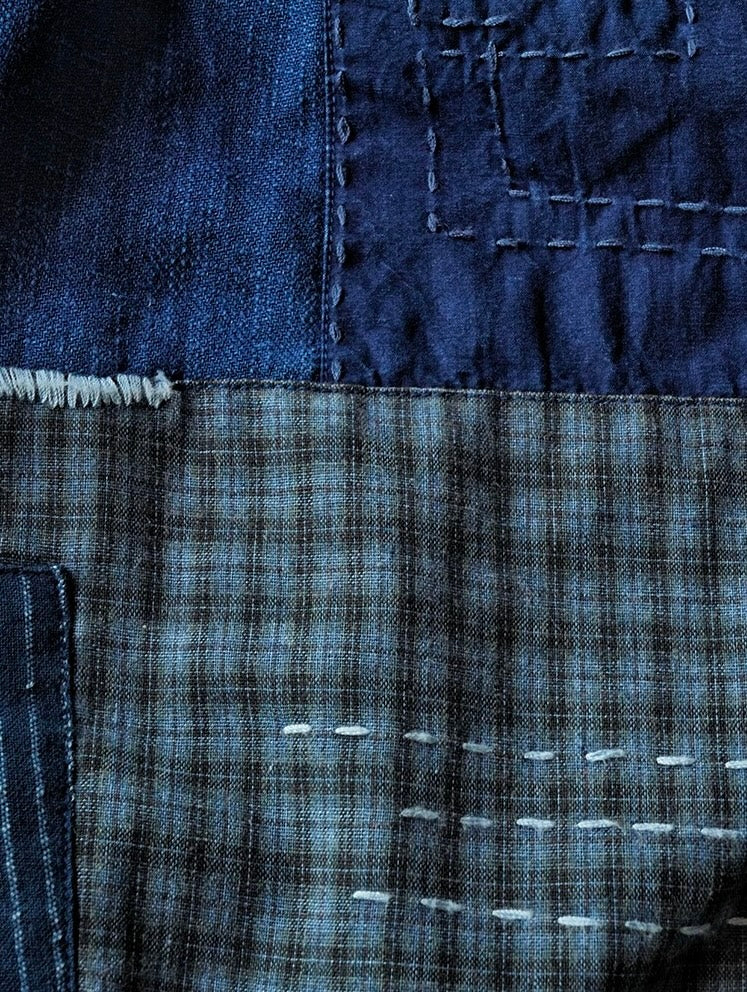 Organic Dye Patchwork Worker Shorts