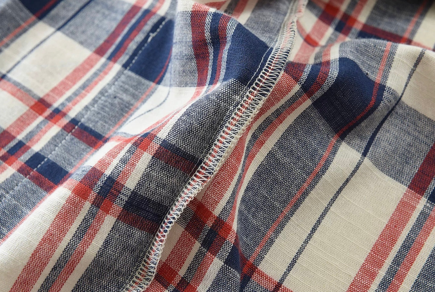 Retro Checked Lightweight Haori Jacket