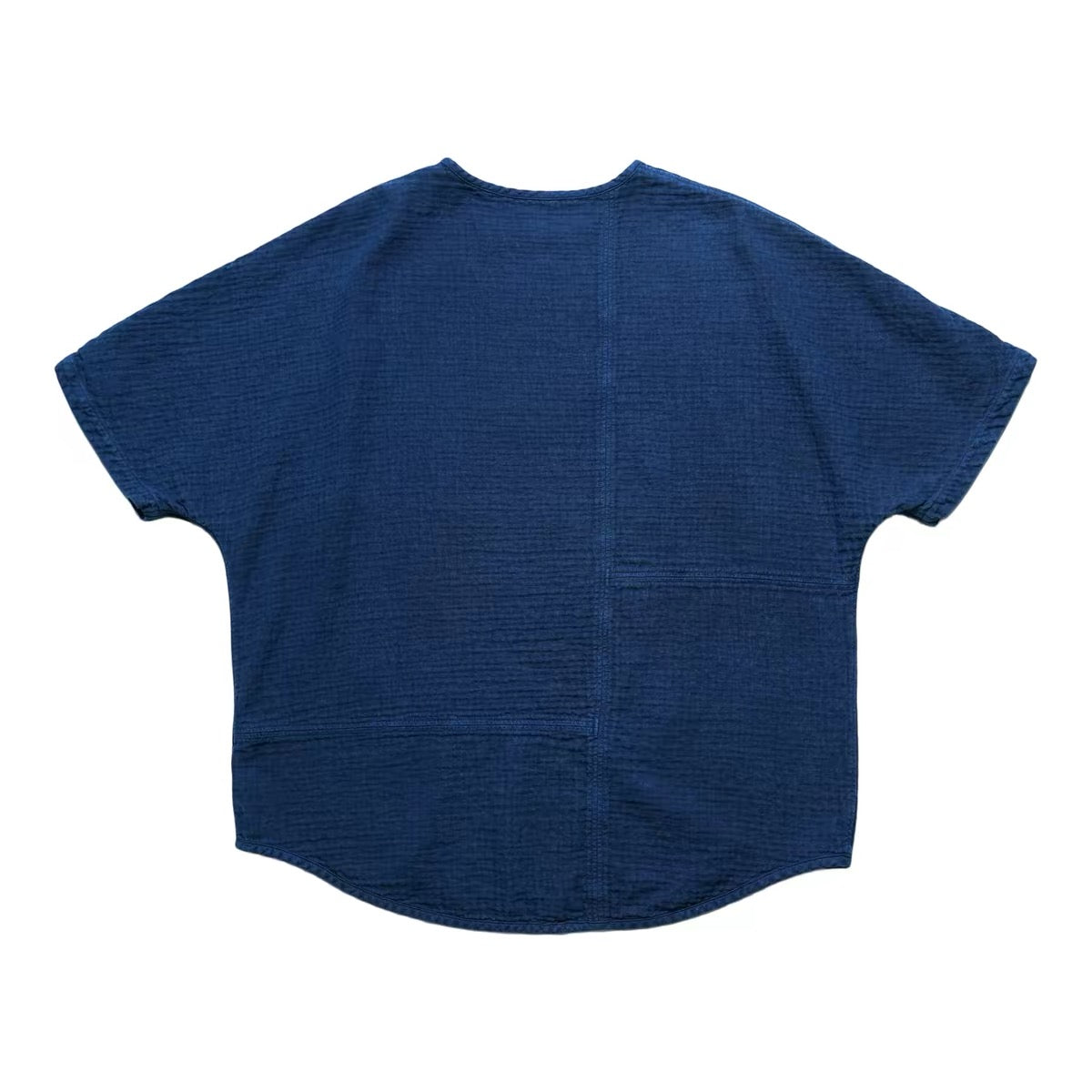 Hand-Dyed Indigo Double Gauze Relaxed Tee